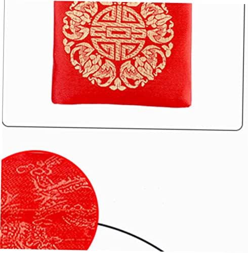 ABAODAM CHABELO CHINANTEIA Decoração de jóias vermelhas Bolsa de moeda de jóias vermelhas bolsas de joalheria bolsas de