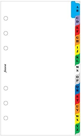 FILOFAX A-Z 2 Letas Índice colorido para organizadores compactos pessoais e pessoais
