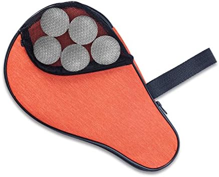 Viseman Table Tennis Racket Tampa, capa de pingue -pongue, saco de tênis portátil à prova d'água para segurar 2 pás 5 bolas