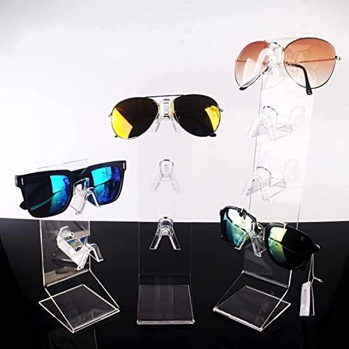 Óculos de sol Dhaey Stand Glasses Stand 2 Tier 3 Tier 4 Vidros de camada Só os óculos de sol Display Stand Eyewear Suporte de sol dos óculos de sol