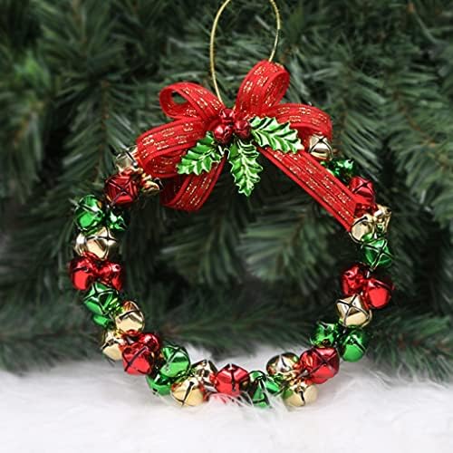 Ornamentos de sino de natal 18 cm/7 Jingle bell wraitring de estilo europeu Metal Wall Surprimentos de pendura de janela