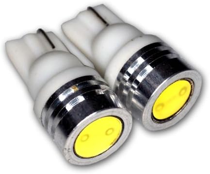 TuningPros LEDBW-T10-WHP1 AVISO DE AVISO DE LUDADAS LED BULBS T10 CUSELA, LED DE HATA LED WHITE Set 2-PC Conjunto