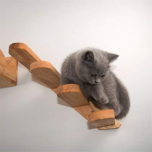 Tonpop parede montada em gato escada escada escada de madeira pulando plataforma de gato moldura de gato gatinho tábio de salto
