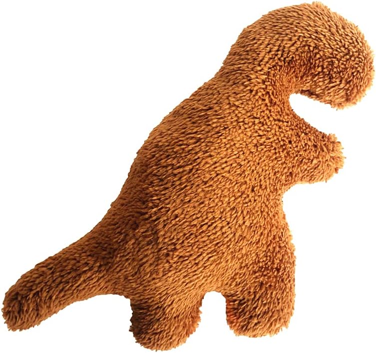 Dino Nugget Pillow, 13,7 '' Dino frango pepita de pepita de dinossauro Pillow Pillow Byled Animal Plexh, idéias de presentes criativos para meninos e meninas- Tyran Rex