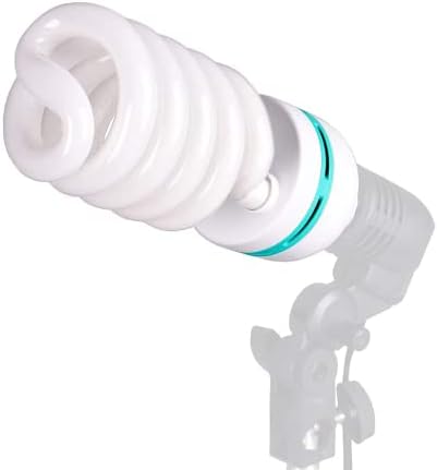 Lâmpada de lâmpada de 135W 5500K CFL Luz de iluminação de caixa de luz espiral CFL Bulbo no soquete E27/E26 para caixa de fotografia…