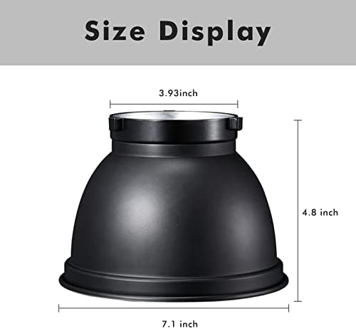 GODOX 7inch/18cm Bowens Mount Standard Reflector com Umbrella Hole para Godox SL60W MS300 MS300V SK400II SK400IIV DP400III DP600III STROBE FLASH MONOLIGHT