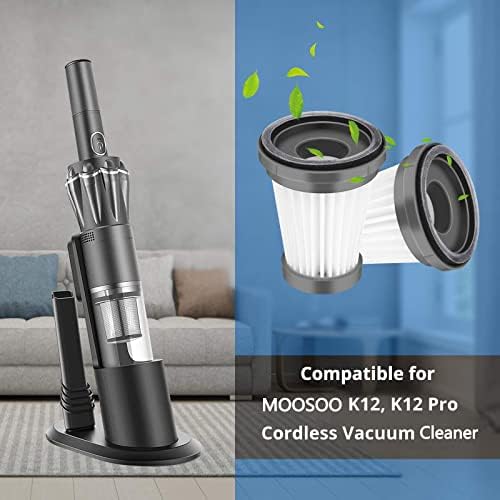 Filtro HEPA de substituição de 6 pacote apenas compatível com Mooso K12, K12 Pro Cordless Astroum Cleaner, Foxnovo sem fio portátil