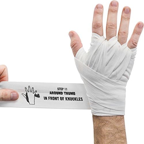 Arrowway Instructional Hand Prains w/Impresso para Boxing & MMA - 142 Meister Elastic