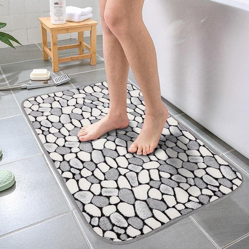 Banho de banho Gretd absorvente banheiro carpete de coral de veludo de pedra de relevoar quarto colchão de tapetes