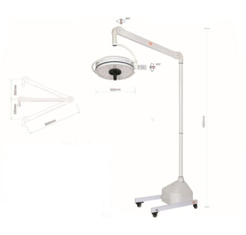 Superdental 108W Mobile AC LED Médico Exame Médico Lâmpada sem sombra KD-2036D-3