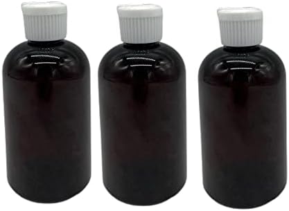 Fazendas naturais 4 oz âmbar Boston BPA Garrafas grátis - 3 pacote de contêineres reabastecíveis vazios - óleos essenciais