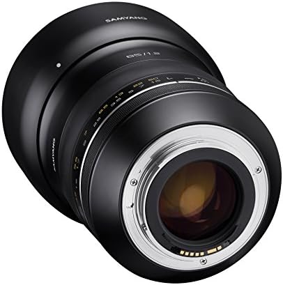 Samyang Syxp85-C XP 85mm f/1.2 Lente de alta velocidade para Canon EF com chip AE embutido, preto