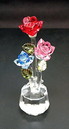 Crystal World Rosas triplas