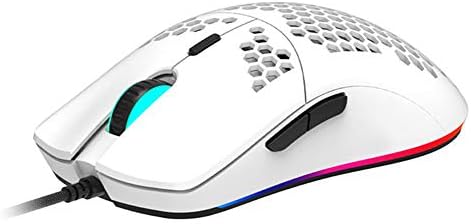 ZZK Lightweight Wired Mouse Hollow-Out Gaming Mouce camundongos 6 dpi ajustável 7key q84a