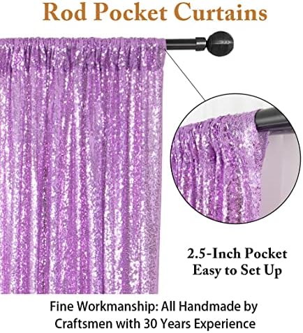 Cenário de lantejoulas de lavanda 10x10ft cenário para fotografia cenário de casamento de lavanda 10ff Baby Birthday Photo Booth Backdrop Glitter Backdrop para o pano de fundo de tecido de festa