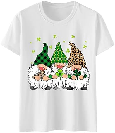 Camisa do dia de St Patrick Mulheres Lucky Shamrock Green Cute gráfico engraçado Tops Garotas meninos Camiseta Camiseta verão