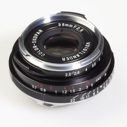 Voigtlander Color -Skopar Pan 35mm f/2.5 Lente de foco manual de grande angular - preto