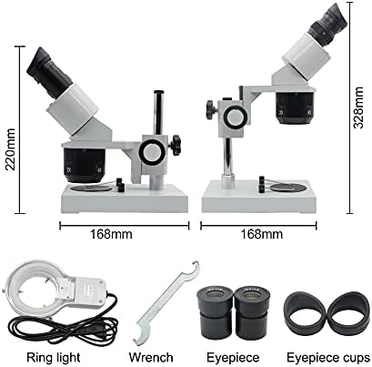 CXDTBH 10X-20X-30X-40X Microscópio estéreo binocular Binocular Microscópio Industrial Iluminado com Obra-Receita para Reparar PCB Inspeção