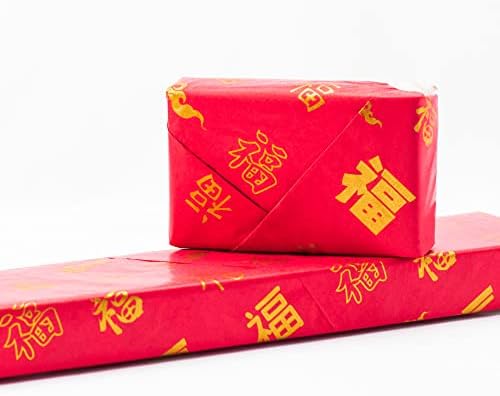 Sr. Five 100 Sheets Red com ouro chinês FU LATEME