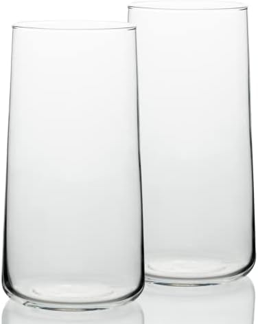 A loja de tags | Conjunto de óculos mais frios de luxo de 2 | 19oz | Coleção de bares modernos | Pares com óculos de degustação e bebida | Glassware de cristal soprado à mão | Óculos de martini