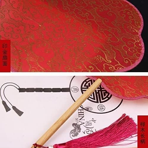 Fã do ventilador de papel Fã Fã chinês Fã preto e vermelho fãs decorativas de seda chinesa Mão de casamento fez fãs portáteis