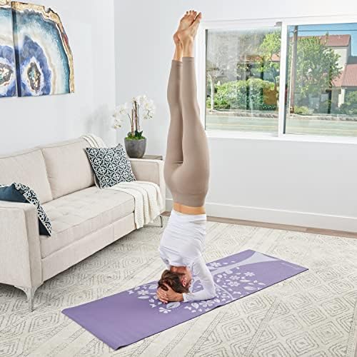 Prosourcefit Yoga Mats 3/16 ”de espessura para conforto e estabilidade com designs impressos exclusivos
