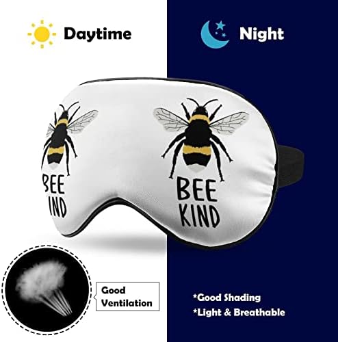 Ser gentil sinal 2 máscaras do sono tampa de olho blecaute com tira elástica ajustável