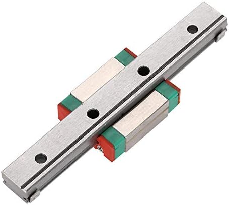 Fafeicy LML12B Linear Guide Rail, rolamento de aço miniatura de 12 mm de largura + bloco de deslizamento, método de fixação