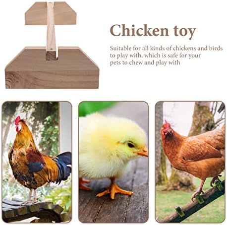 IPETBOOM Stretch Hen Wood Perch Treinando Solid Chicken Entertainment Toy Bar para Hen Baby Chicks Housed House