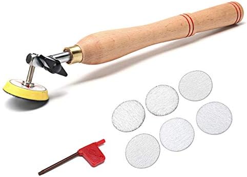 Malaxa Lianxiao - Wood Working Hand Landing Tool Kit de torneamento de polimento de madeira com lixamento Disc Pad