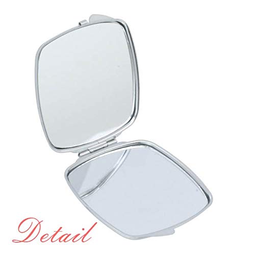 A leitura trará seu conhecimento espelho portátil compacto maquiagem de bolso de dupla face de vidro