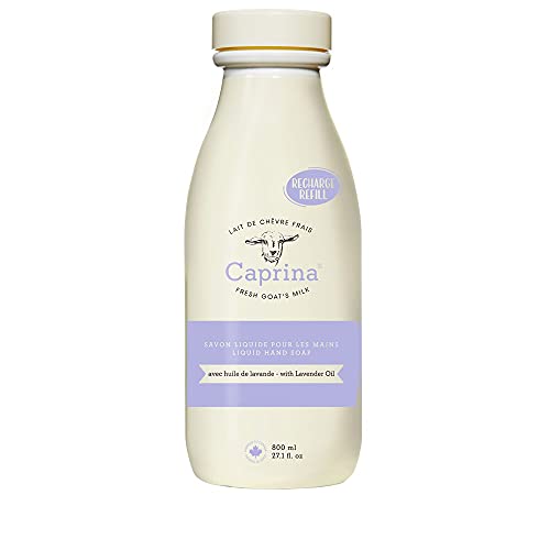 Caprina por Canus Liquid Hand Soap reabasteça com leite de cabra canadense fresco suaviza e acalma a pele hidratante da vitamina A B2