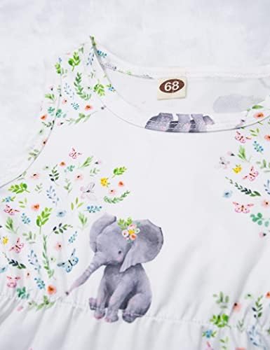 Recém -nascidos Roupas de elefante de elefante + Roupas de verão infantil de verão