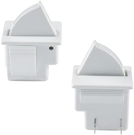 2pcs Refrigerador Porta Light Switch 2 pés para GE Whirlpool, Maytag, Almirante, Amana Crosley, Jenn-Air, Kenmore, KitchenAid, Magic