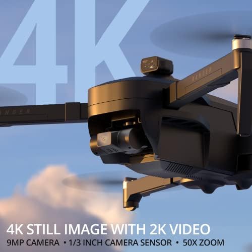 Exo X7 Ranger Plus - Drone da câmera de ponta para adultos. Bateria longa e alcance, câmera 4K, cardan de 3 eixos, prevenção de obstáculos, velocidade de 27 mph. Drone poderoso e divertido com câmera e GPS retornam para casa.