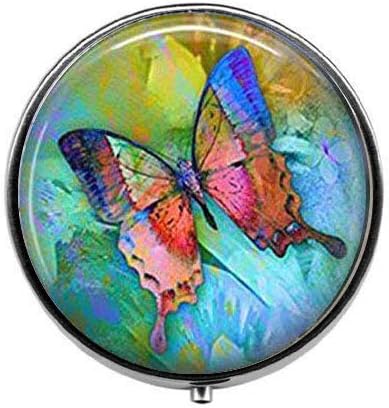 Butterfly - Butterfly Pill Box - Charm Pill Box - Caixa de doces de vidro