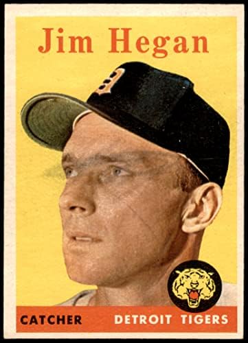 1958 Topps 345 Jim Hegan Detroit Tigers Good Tigers