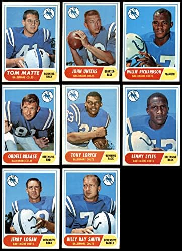 1968 Topps Baltimore Colts Team Set Baltimore Colts EX/MT Colts