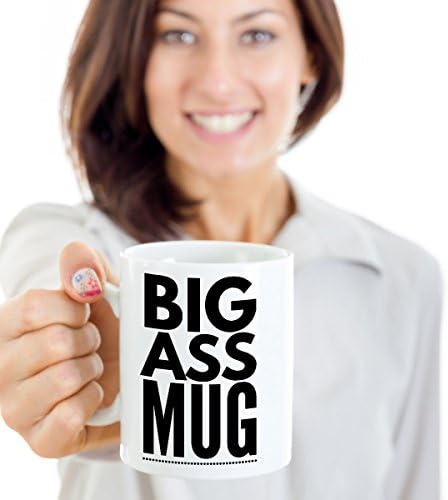 Caneca Big Ass - 15 oz Caneca de café Sarcasmo - Melhor presente para equipes, homens, mulheres, adolescentes e crianças