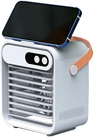 Guangming - Fã de névoa de fã de ar condicionado portátil, fã de resfriamento pessoal recarregável USB, 3 velocidades