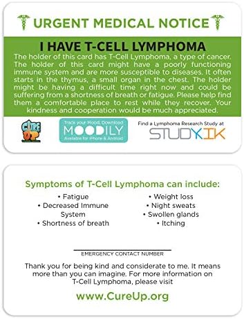 Eu tenho cartão de assistência de linfoma de células T 3 PCs
