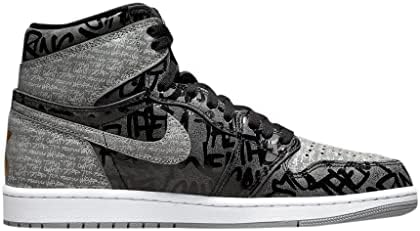 Jordânia masculina 1 Retro High OG Rebelionário BLK/WHT-Particle Gray