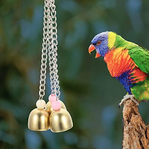 Toys de pássaros Swing Set Acessórios Acessórios Bird swing singo Brinquedo pendurado Parrot Bell Toy Sinos de pássaro brinquedo