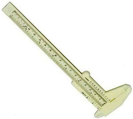Peças da ferramenta 1x pinça vernier portátil 0-150mm 6 polegadas mini plástico deslizante de pinça vernier bitola de medição