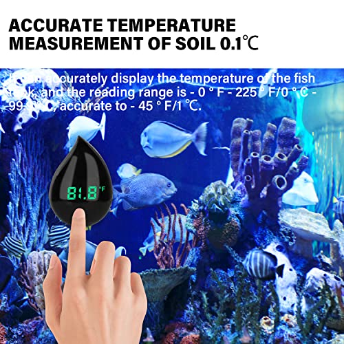 Aquário Tanque de peixes Termômetro Digital: Termômetro de aquário sem fio Aquário Alta precisão Aquário Aquário Aquário
