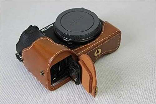 PU Leather Mei -Câmera Capa de capa de capa de abertura de abertura da Sony Alpha A6600