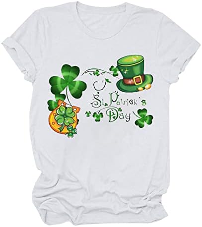 ETHKIA Mens St. Patrick's Day Shirt Green Shamrock Printed Casual
