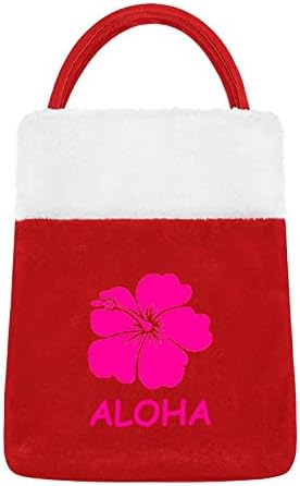 Bolsas de flores havaianas aloha saco de natal para ornamentos festivos