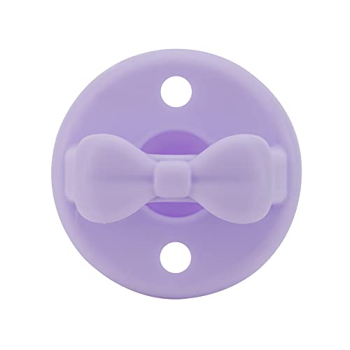 Itzy Ritzy Sweetie Soother Soilt Sett de 2 - chupetas recém -nascidas de silicone com alça dobrável e dois orifícios de ar para