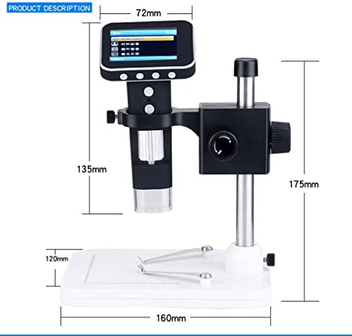 Liujun 3,5 polegadas Tela 200W Microscópio digital de alta definição Microscópio portátil portátil